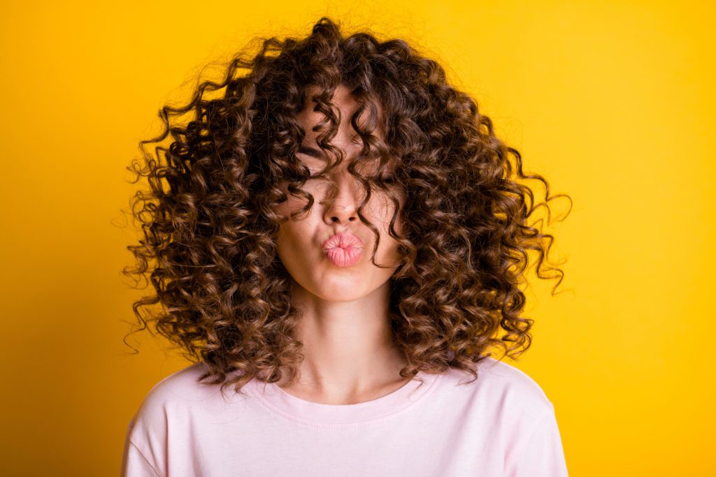 Woman With Curly Hair